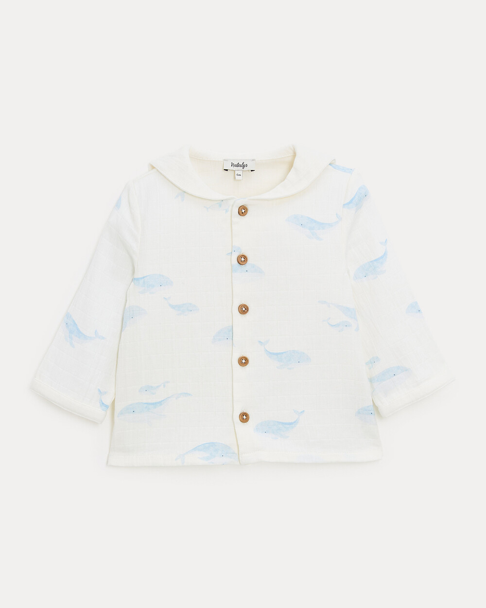 Chemise à manches longues Augustin Imprimé baleines Natalys