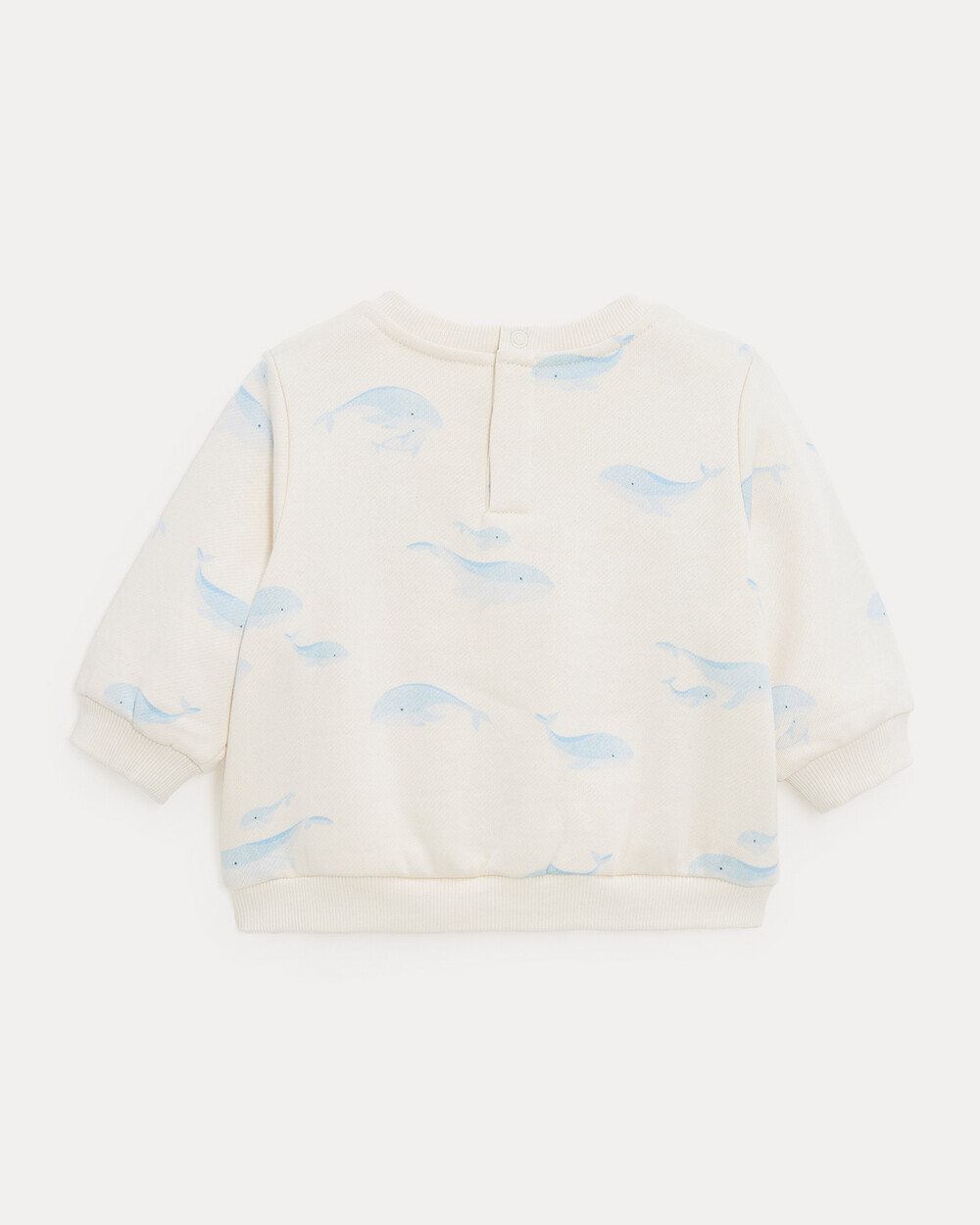 Pull en molleton Jo Imprimé baleines Natalys