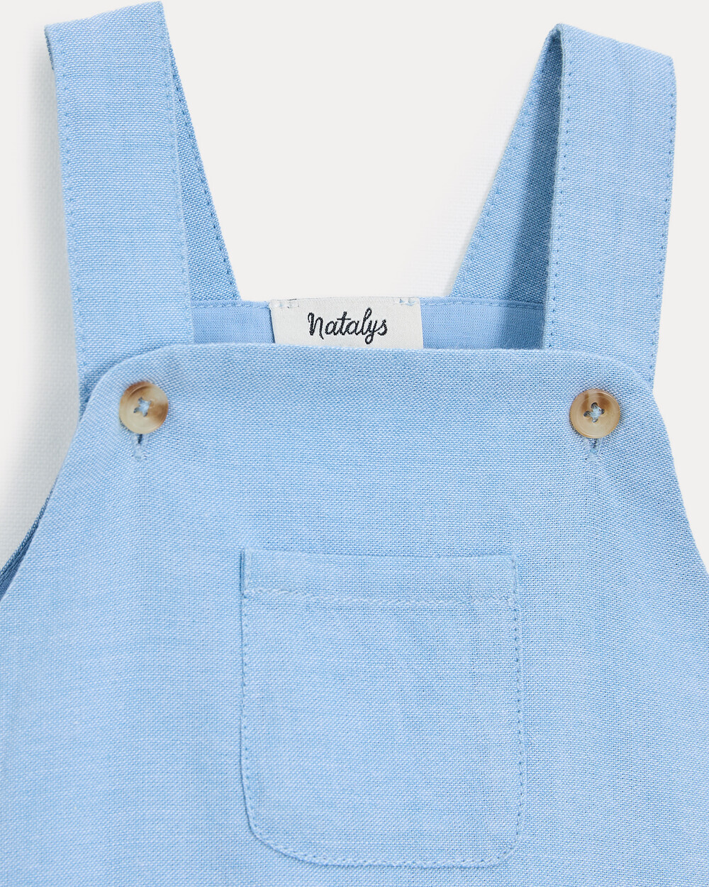 Barboteuse en chambray Octave Coloris bleu clair Natalys
