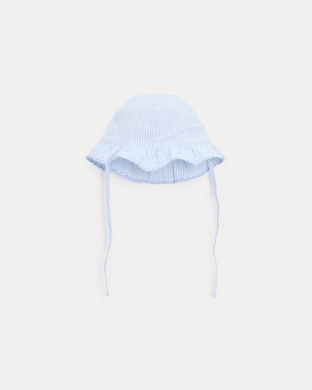 Chapeau en coton Lison Imprimé rayures ciel Natalys