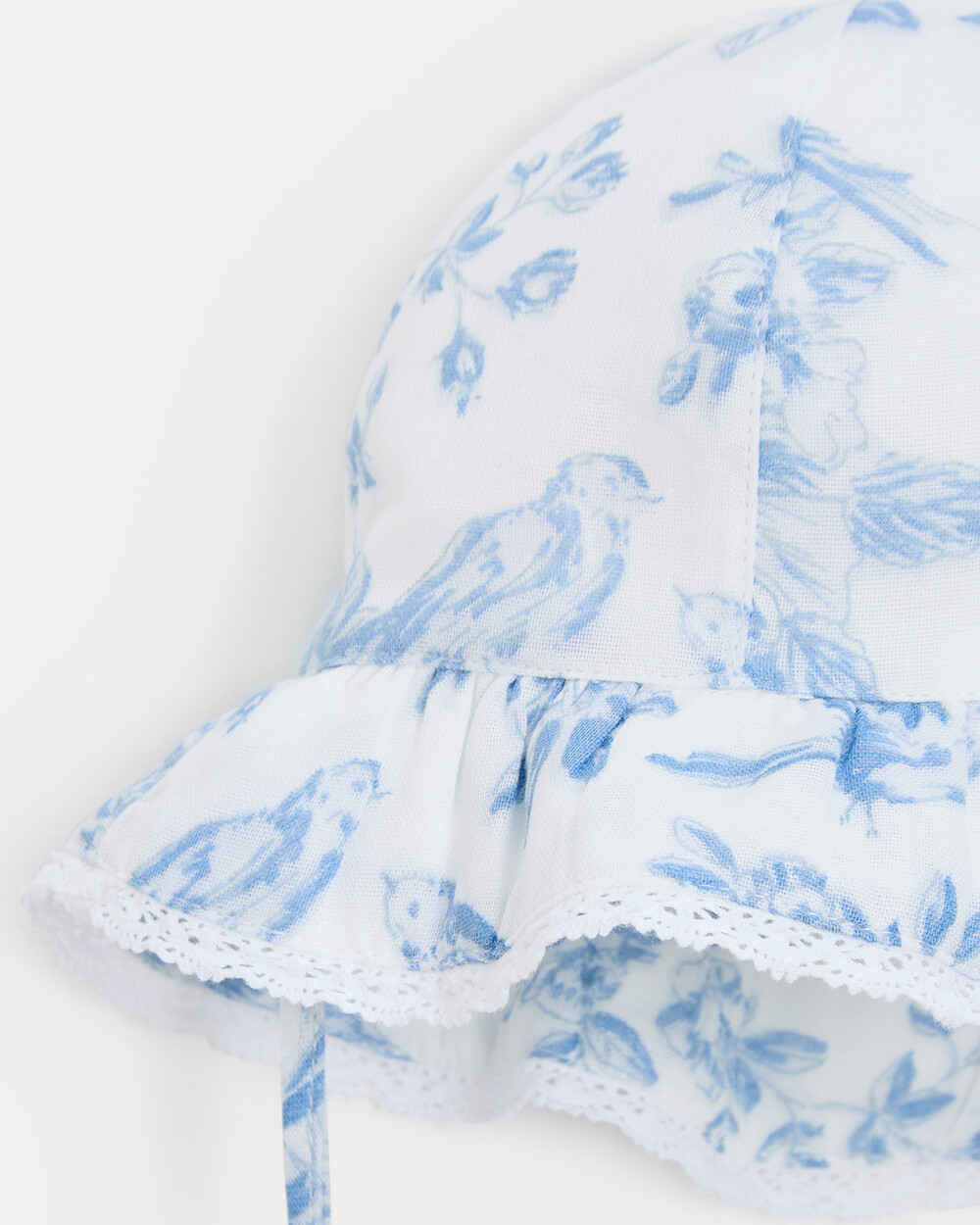 Chapeau en gaze de coton Lison Imprimé porcelaine Natalys