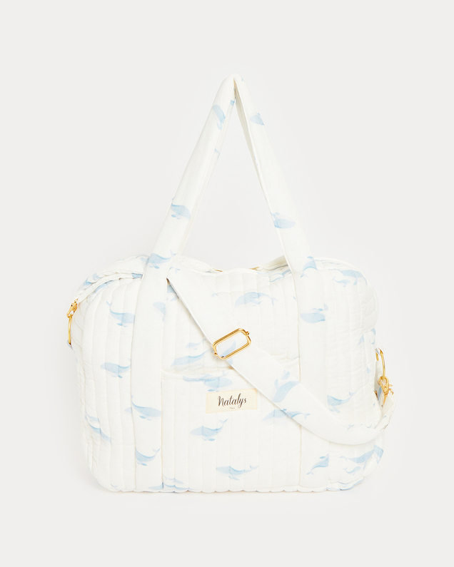 Sac à langer Auguste Imprimé baleines  Natalys