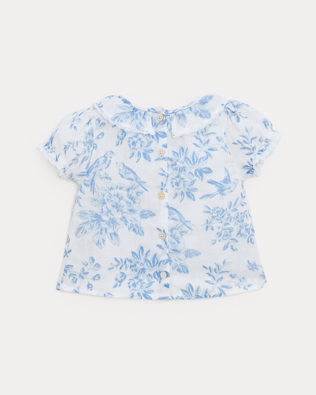 Blouse manches courtes Thelma Imprimé porcelaine Natalys