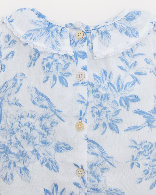 Blouse manches courtes Thelma Imprimé porcelaine Natalys