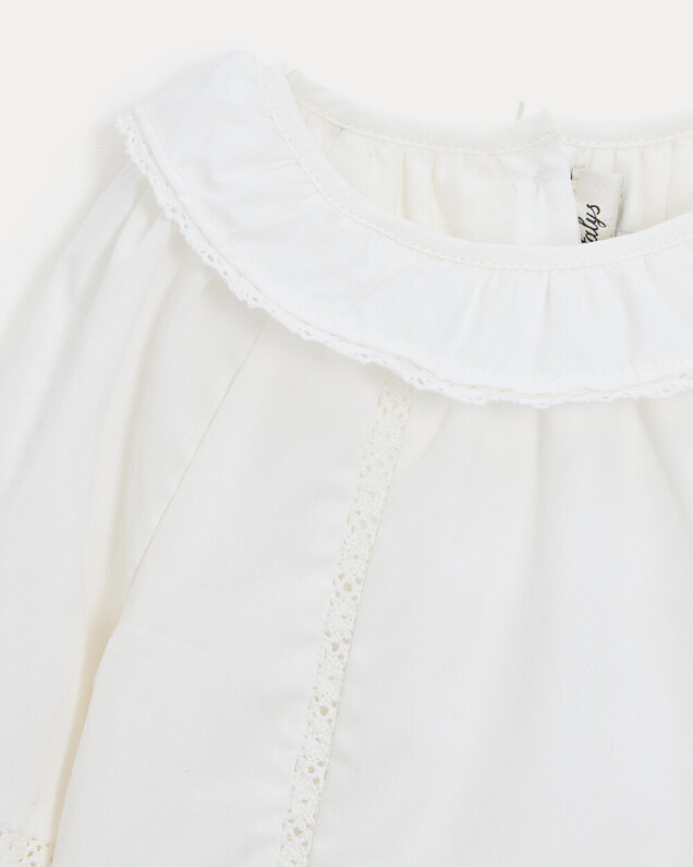 Blouse à manches longues Adèle Coloris écru Natalys
