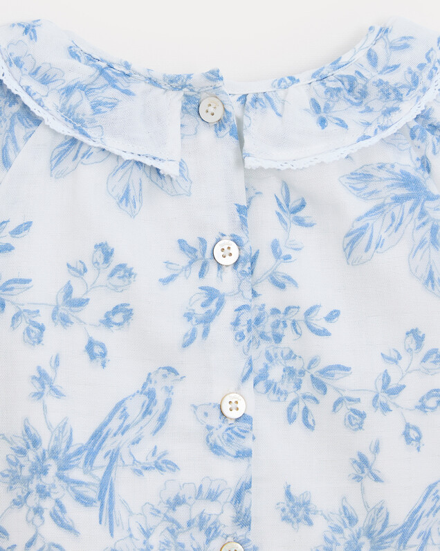 Blouse à manches longues Adèle Imprimé porcelaine Natalys