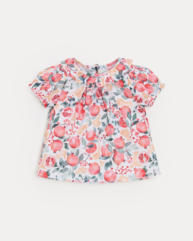 Blouse manches courtes Thelma Imprimé grenade Natalys