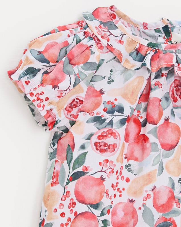 Blouse manches courtes Thelma Imprimé grenade Natalys