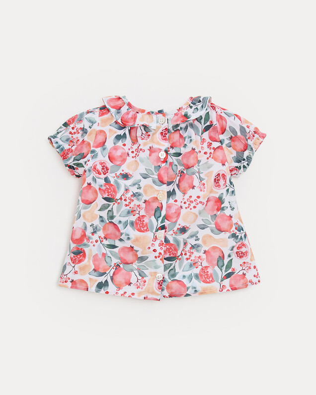 Blouse manches courtes Thelma Imprimé grenade Natalys