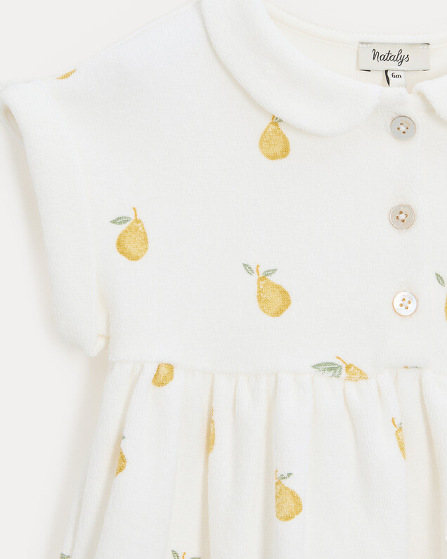 Robe en éponge Léonie Imprimé poires Natalys