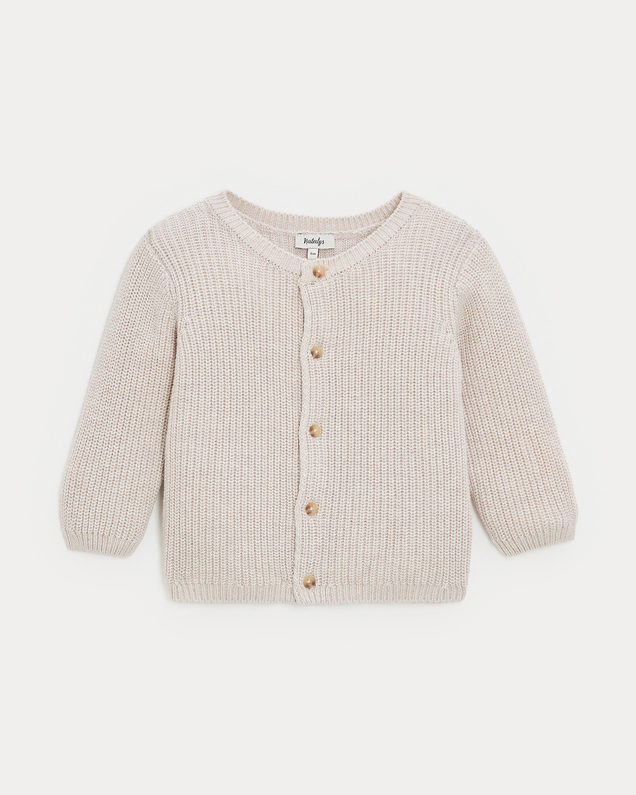 Gilet en tricot fantaisie James Coloris beige Natalys