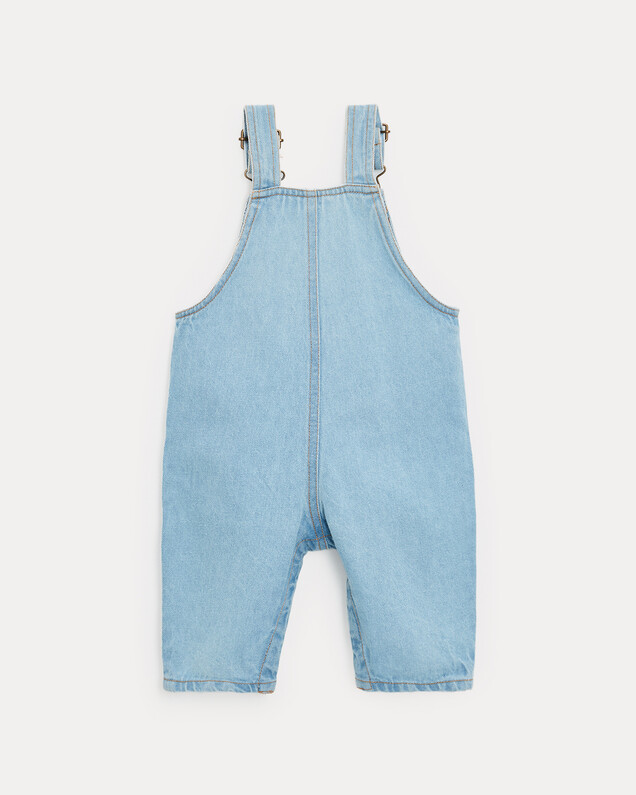 Salopette longue en denim Jack Coloris bleu Natalys