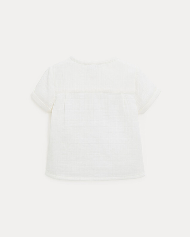 Chemise à manches courtes Théodore Coloris écru Natalys