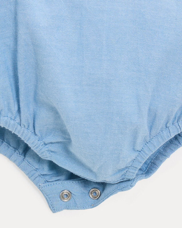 Barboteuse en chambray Octave Coloris bleu clair Natalys