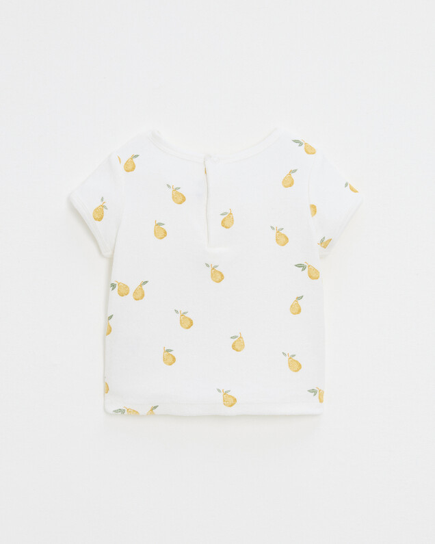 Tee shirt manches courtes en éponge Lubi... Imprimé poires Natalys