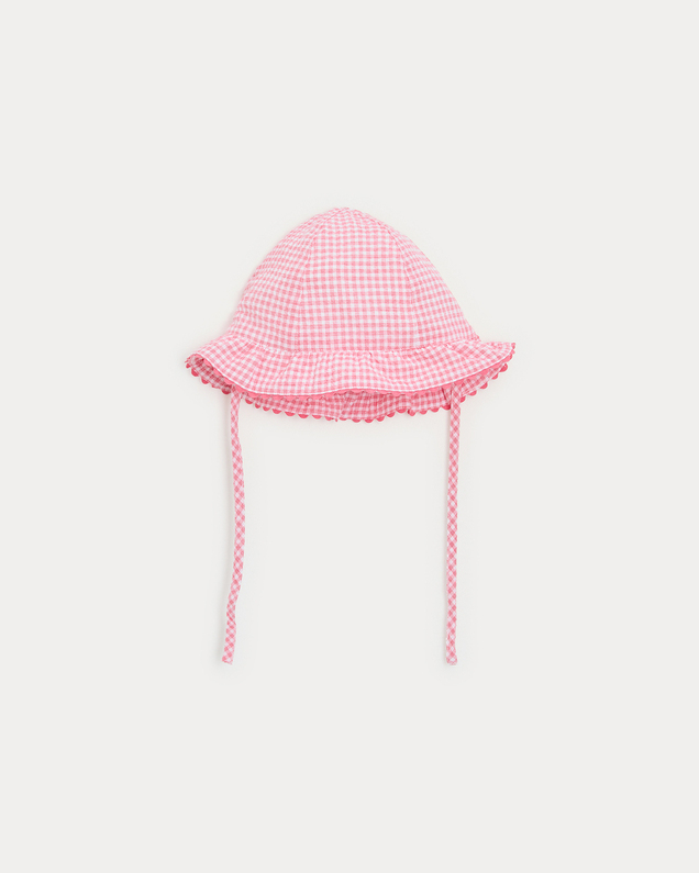 Chapeau en seersucker Lison Imprimé vichy grenadine  Natalys