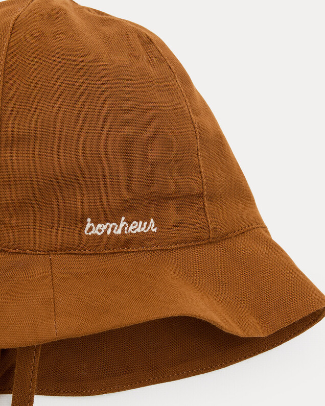 Chapeau en gaze de coton Mahault Coloris noisette  Natalys