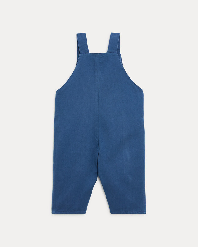 Salopette longue en twill Valentin Coloris bleu nattier Natalys