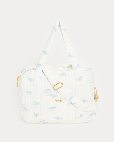 Sac &agrave; langer Auguste Imprim&eacute; baleines  Natalys
