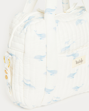 Sac &agrave; langer Auguste Imprim&eacute; baleines  Natalys