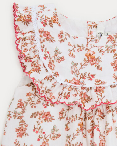 Robe &agrave; volants Coline Imprim&eacute; arabesque  Natalys