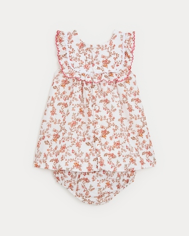 Robe &agrave; volants Coline Imprim&eacute; arabesque  Natalys