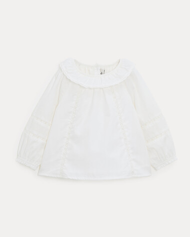Blouse &agrave; manches longues Ad&egrave;le Coloris &eacute;cru  Natalys