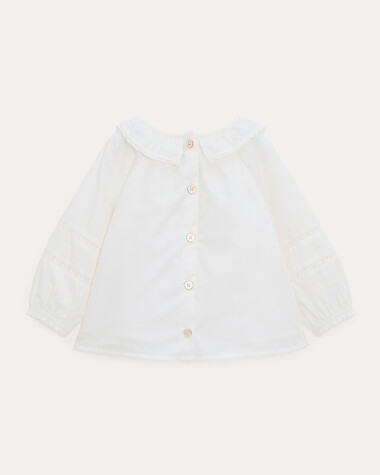 Blouse &agrave; manches longues Ad&egrave;le Coloris &eacute;cru  Natalys