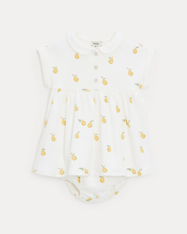 Robe en &eacute;ponge L&eacute;onie Imprim&eacute; poires  Natalys