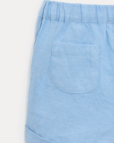 Short en chambray No&eacute; Coloris bleu clair  Natalys