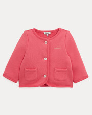 Gilet en molleton brodé bonheur Camill... Coloris grenadine Natalys