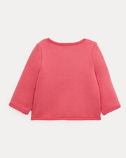 Gilet en molleton brodé bonheur Camill... Coloris grenadine Natalys