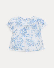 Blouse manches courtes Thelma Imprim&eacute; porcelaine  Natalys