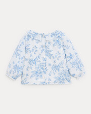Blouse &agrave; manches longues Ad&egrave;le Imprim&eacute; porcelaine  Natalys