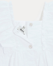 Robe en broderie sans manches Eglantine Coloris écru Natalys