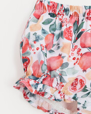 Bloomer en voile de coton Z&eacute;lie Imprim&eacute; grenade  Natalys