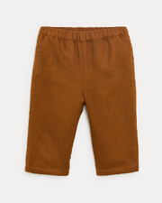 Pantalon en gaze de coton Achille Coloris noisette Natalys