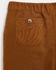 Pantalon en gaze de coton Achille Coloris noisette Natalys