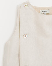 Barboteuse en twill Honoré Coloris beige Natalys