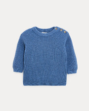 Pull en tricot fantaisie Willie Coloris bleu nattier  Natalys