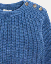Pull en tricot fantaisie Willie Coloris bleu nattier  Natalys