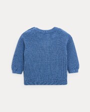Pull en tricot fantaisie Willie Coloris bleu nattier  Natalys