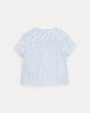 Chemise à manches courtes Théodore Imprimé rayures ciel Natalys