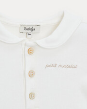 Body col marin brodé petit matelot Mar... Coloris écru Natalys