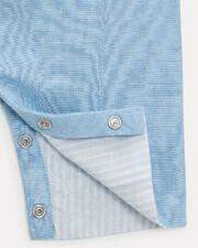 Combinaison longue en chambray Marceau Coloris bleu clair Natalys