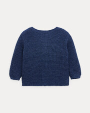 Gilet en tricot fantaisie James Coloris bleu nattier  Natalys