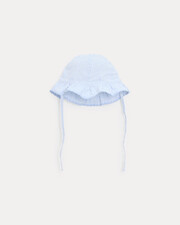 Chapeau en coton Lison Imprimé rayures ciel Natalys