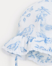 Chapeau en gaze de coton Lison Imprimé porcelaine Natalys