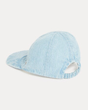 Casquette brodée en denim Gabin Coloris bleu Natalys