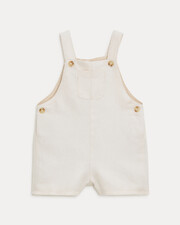 Salopette courte en twill Edgar Coloris beige Natalys